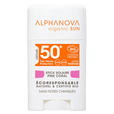ALPHANOVA  Sun Bio SPF50+ Stick Pink Coral 12g