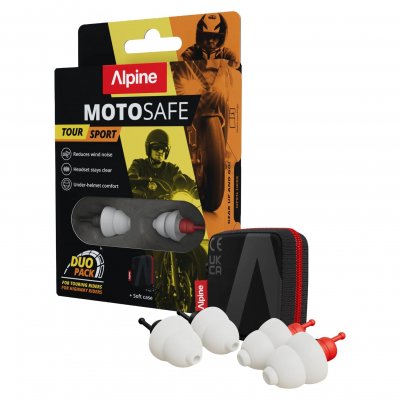 ALPINE  MotoSafe Pro - Bouchons d'oreilles uniques pour motocyclistes