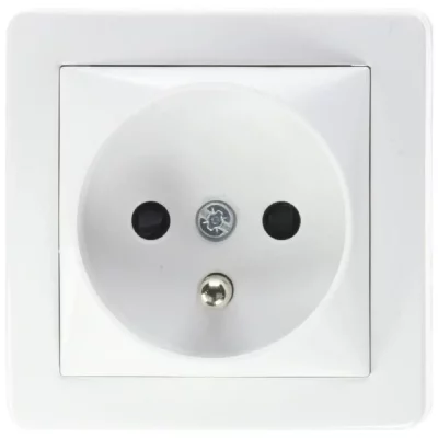 SCHNEIDER ELECTRIC Alr&eacute;a - Prise de courant 2P+T, 16 A, connexion automatique - Blanc