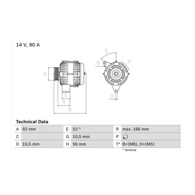 BOSCH Alternateur  0 986 039 860 (X1)