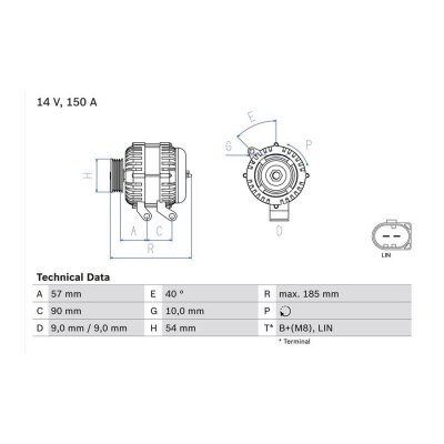 BOSCH Alternateur  0 986 047 930 (X1)