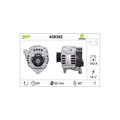VALEO Alternateur NEW ORIGINAL PART 439392 