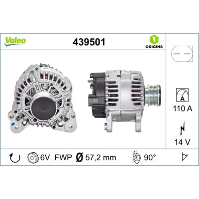 VALEO Alternateur NEW ORIGINAL PART 439501 