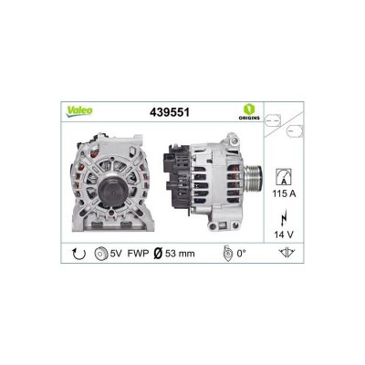 VALEO Alternateur NEW ORIGINAL PART 439551 