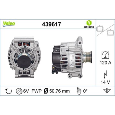 VALEO Alternateur NEW ORIGINAL PART 439617 
