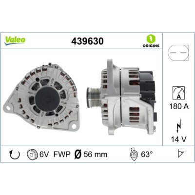 VALEO Alternateur NEW ORIGINAL PART 439630 