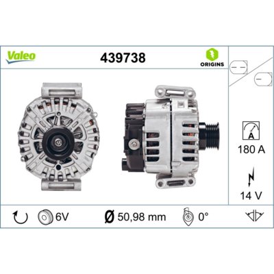 VALEO Alternateur NEW ORIGINAL PART 439738 