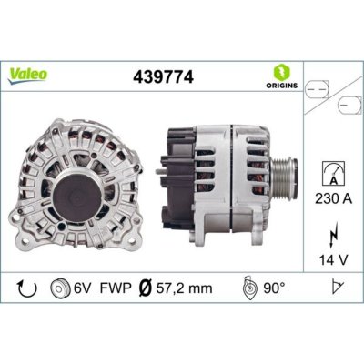 VALEO Alternateur NEW ORIGINAL PART 439774 