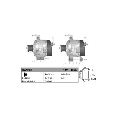 DENSO Alternateur NIPPON PIECES SERVICES DAN582
