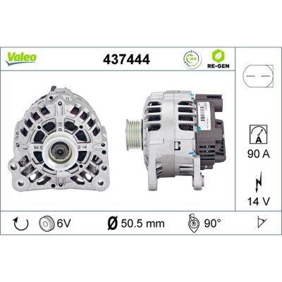 VALEO Alternateur REMANUFACTURED PREMIUM 437444 