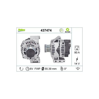 VALEO Alternateur REMANUFACTURED PREMIUM 437474 