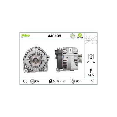 VALEO Alternateur REMANUFACTURED PREMIUM 440109 