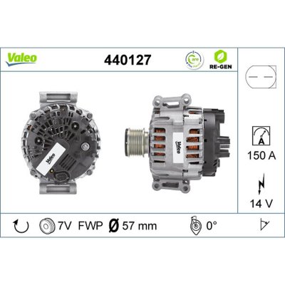 VALEO Alternateur REMANUFACTURED PREMIUM 440127 
