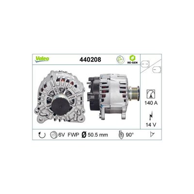 VALEO Alternateur REMANUFACTURED PREMIUM 440208 