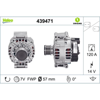 VALEO Alternateur triphas&eacute;  ORIGINS NEW  439471