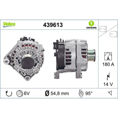 VALEO Alternateur triphas&eacute;  ORIGINS NEW  439613
