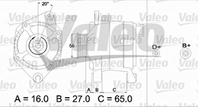 VALEO Alternateur  436366