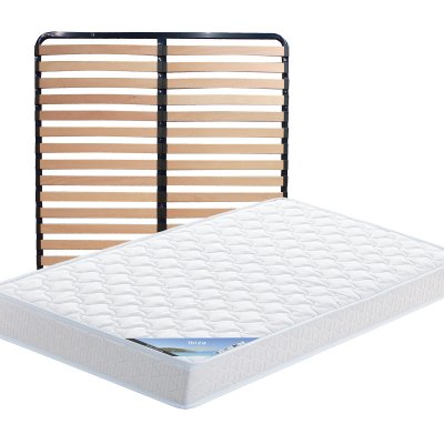 ALTOBUY  - ibiza - Pack Matelas + Lattes 140x200 - Blanc