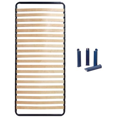 ALTOBUY ALTOLATTES - Pack Sommier 20 Lattes 80x190cm + Pieds bleus - 