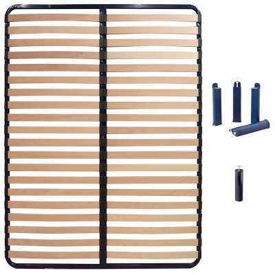 ALTOBUY Altolattes - pack sommier 2x20 lattes 130x190cm + pieds bleus + pied central