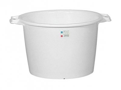 ALUMINIUM ET PLASTIQUE ALUMINIUM ET PLASTIQ - Baquet rond 30L &Oslash;44cm blanc alimentaire