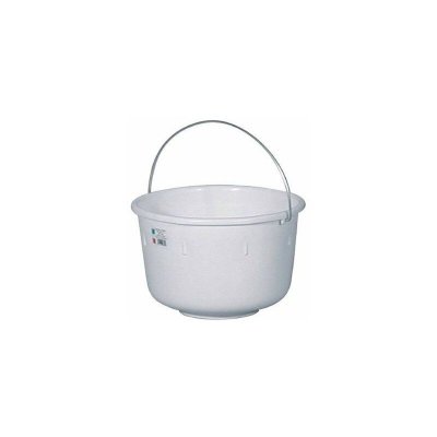 ALUMINIUM ET PLASTIQUE ALUMINIUM ET PLASTIQ Seau Bas 15l d35 Blanc Alimentaire