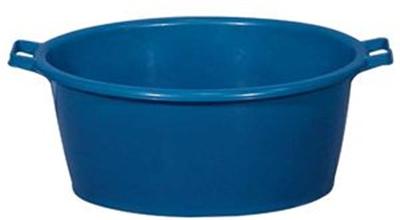 ALUMINIUM ET PLASTIQUE  RIVBQOV Baquet Ovale Plastique Bleu 45 L
