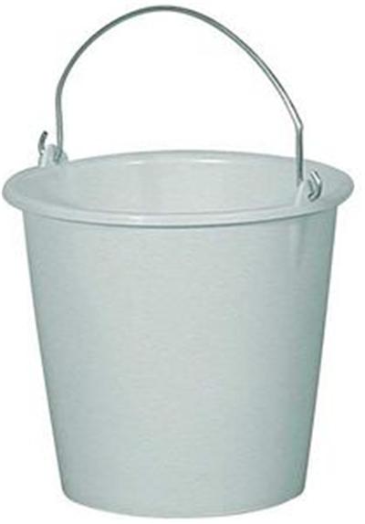 ALUMINIUM ET PLASTIQUE  seau 10l*gris mouchete*rivaton*s10