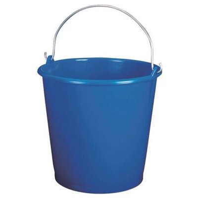 ALUMINIUM ET PLASTIQUE  seau 12l/26cm*bleu *rivaton*s12