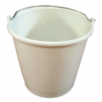 ALUMINIUM ET PLASTIQUE  seau 16l*gris mouchete *rivaton*s16