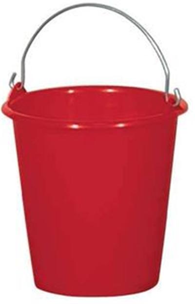 ALUMINIUM ET PLASTIQUE  seau 5l*rouge *rivaton*s5