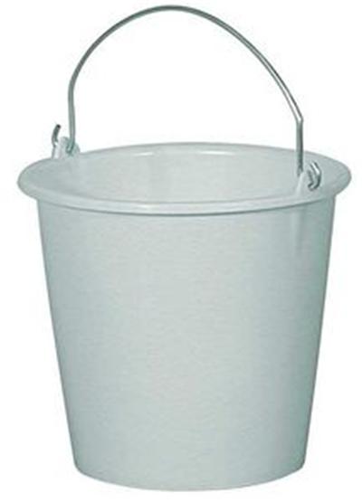ALUMINIUM ET PLASTIQUE  - seau m&eacute;nage 12L gradu&eacute; gris mouchet&eacute; RIVS12