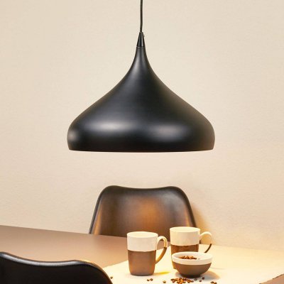 ALUMINOR  NORMA S N Suspension, M&eacute;tal, E27, 40 W, Noir, 42 cm