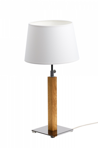 ALUMINOR  Quatro Up lampe table ch&ecirc;ne clair/chrom&eacute;e