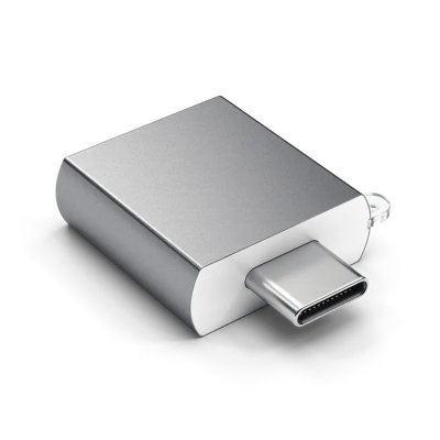 SATECHI ALUMINUM TYPE-C USB 3.0 ADAPTER Space Gray-GRIS