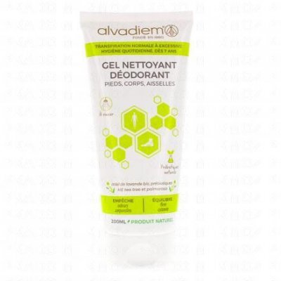 ALVADIEM  Gel nettoyant d&eacute;odorant tube 200 ml