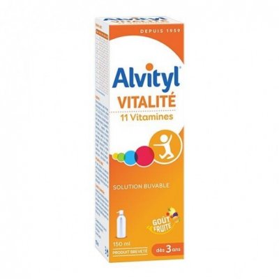 ALVITYL  Vitalit&eacute;- Solution buvable multivitamin&eacute;e go&ucirc;t fruit&eacute;150ml