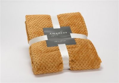 Amadeus - Plaid Damier Camel 130x170 Unique Multicolore 144201
