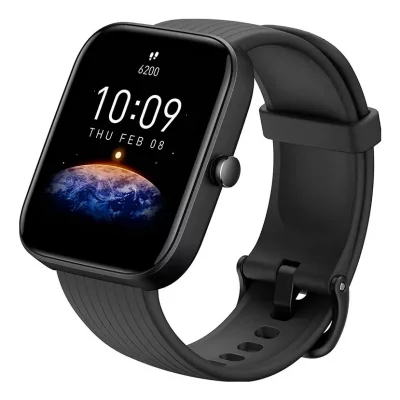 AMAZFIT  Bip 3 Pro Noir - Montre Connect&eacute;e Avec Bracelet Silicone Noir