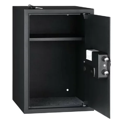 GENERIQUE Amazon Basics &Eacute;lectronique Coffre-fort biom&eacute;trique &agrave; empreintes digitales - 50 l, Noir