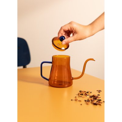 CREATE AMBAR COLLECTION - Th&eacute;i&egrave;re 350ml en Verre Borosilicat&eacute; - Ambre