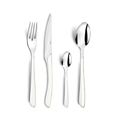AMEFA  valisette de 24 couverts gamme eclat - blanc