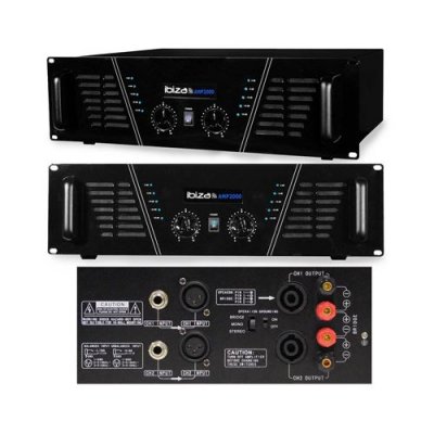 IBIZA SOUND Amplificateur de sonorisation 2 x 1500w -  amp2000