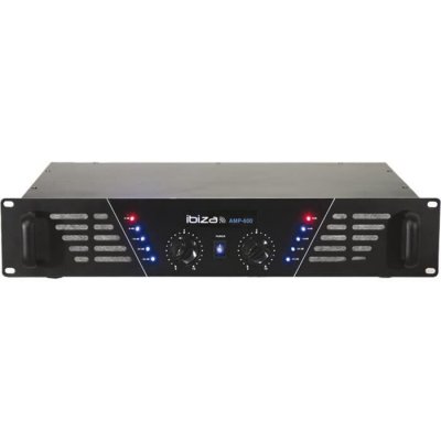 IBIZA SOUND Amplificateur de sonorisation - 2 x 480w - noir -  amp600
