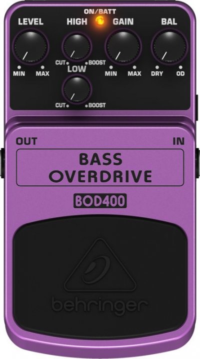 BEHRINGER Amplis et effets  BASS OVERDRIVE BOD400 Reverb - delay