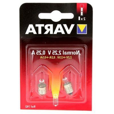 VARTA Ampoule Argon V742 25V 0.25 Amp. Blister 2 Ampoules 742000402 