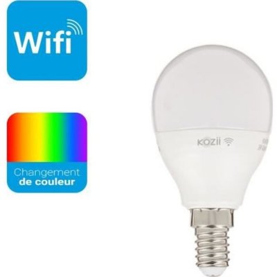 KOZII Ampoule conectee smd e14 400ml p45 rvb+cct