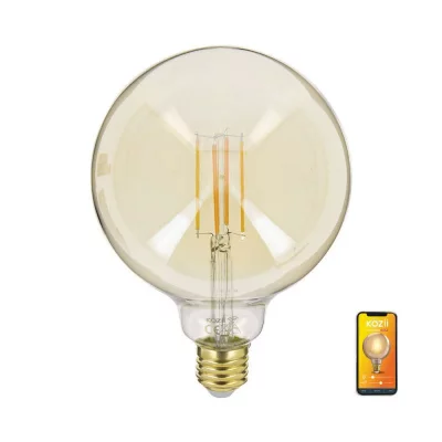 KOZII Ampoule Connectee Filament E27 470lm G125 Cct