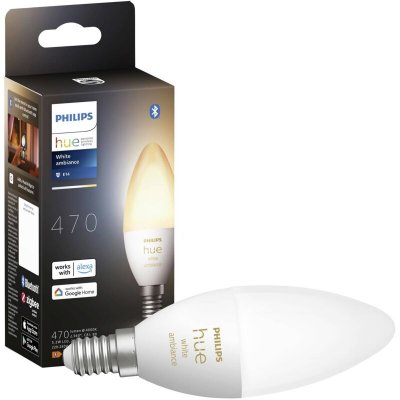 PHILIPS HUE Ampoule connect&eacute;e  White Ambiance E14