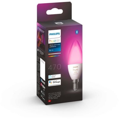 PHILIPS HUE Ampoule connect&eacute;e  White&Colors E14